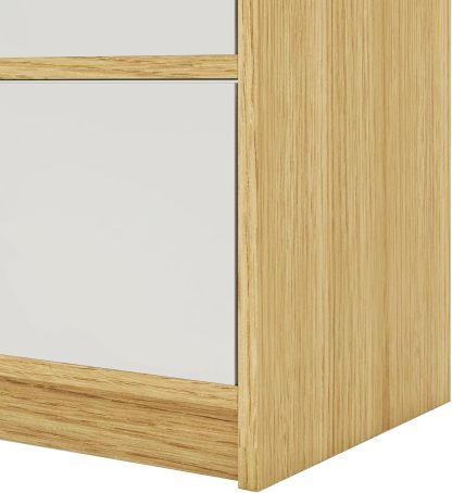MU:4LIFE Cómoda Elegancia De 6 Cajones, Almacenamiento para Hogar Y Oficina, Organizador Cajonera De Estructura Madera y Cajones De Tela No Tejida y Cubiertas De MDF (Negro y Madera, 6 Cajones)