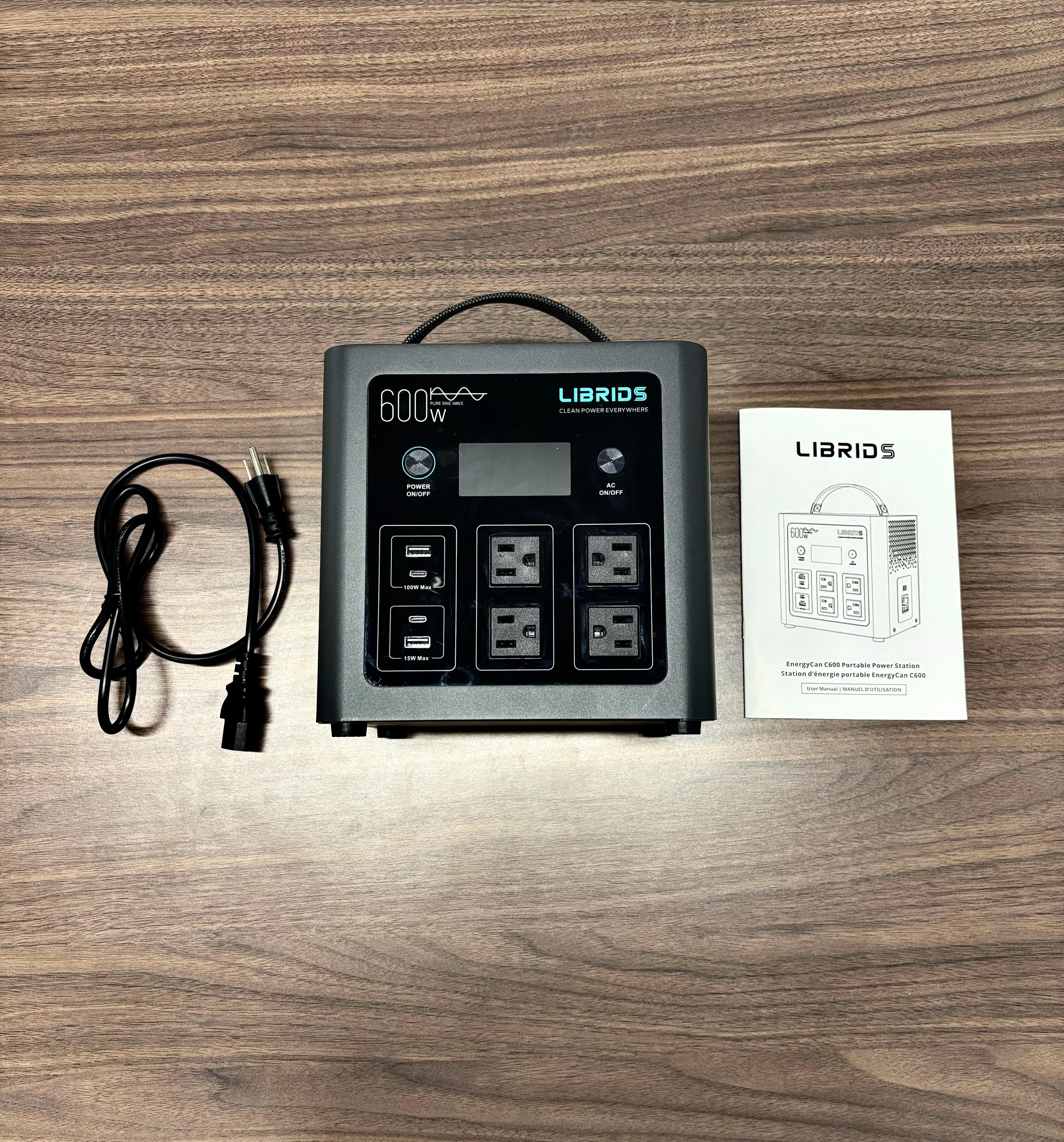 LIBRIDS C600 Portable Power Station for Home Backup,Camping ,Outages, Solar Generator,640Wh LiFePO4 Battery 8 Ports Ultra-Fast 0-80% Charging in 1Hr,Emergency Supply,Travel RVs Emergencies Gas Generator Alternative Charging Rechargeable