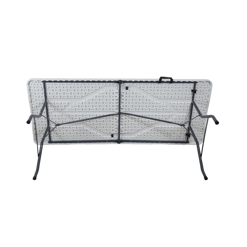 Mesa Plegable Blanca Tipo Portafolio 180 centimetros Bolzano( 🎁 Compra 1, Lleva 1 GRATIS)