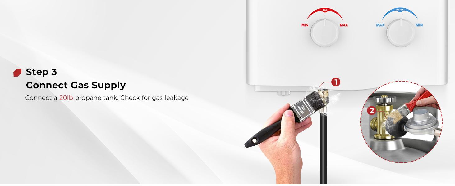 CAMPLUX Multifunction Compact Handheld Portable Tankless Water Heater - 1.32GPM On-Demand Hot Water, Low Pressure Start for Camping Shower, Outdoor RV Use CAMPLUX Multifunction Compact Handheld Portable Tankless Water Heater - 1.32GPM On-Demand Hot Water, Low Pressure Start for Camping Shower, Outdoor RV Use