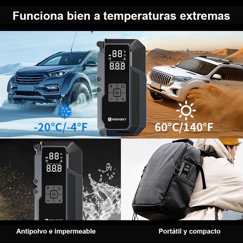 9000a Cargador Batería Carro Con Compresor Portátil Aire Arrancador Baterías De Carro Para Compresor Portátil Auto 12v Cargador De Baterías De Auto De Moto, Herramienta Moto Y Carro