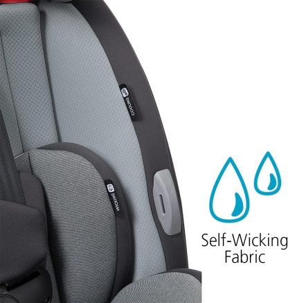 Safety1st Autoasiento Grow and Go 3 etapas, Harvest Moon, convertible, protección de impacto lateral, arnés de 5 puntos, tela lavable a máquina, apta para secadora con sistema latch y 2 portavasos.