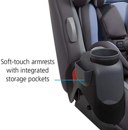 Safety1st Autoasiento Grow and Go 3 etapas, Harvest Moon, convertible, protección de impacto lateral, arnés de 5 puntos, tela lavable a máquina, apta para secadora con sistema latch y 2 portavasos.