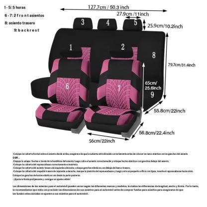 Car Seat Cover Set, Universal Car Seat Protector, Dust-proof Car Seat Protector, Car Interior Accessories for Women