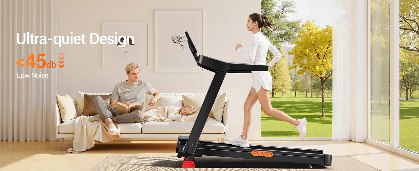 UMAY 20% Incline Treadmills for Home, Foldable Treadmill with Handles, 3.5HP Quiet Brushless Motor, 400LB Capacity & 8.7MPH Max Speed & Intuitive Large Touch Screen walking pad summerwins