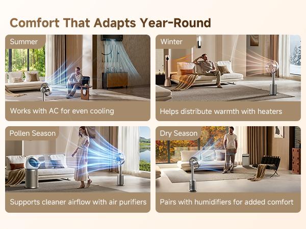 【Super Brand Day】DREAME MF10 Bladeless Tower Fan for Bedroom, Smart Standing Fan with 270° Spatial Airflow for Whole-Room Circulation, 59ft/s High Velocity, 10 Speeds 3 Modes, Temperature-Adaptive Airflow, MF10-Beige 【Super Brand Day】DREAME MF10 Bladeless Tower Fan for Bedroom, Smart Standing Fan with 270° Spatial Airflow for Whole-Room Circulation, 59ft/s High Velocity, 10 Speeds 3 Modes, Temperature-Adaptive Airflow, MF10-Beige