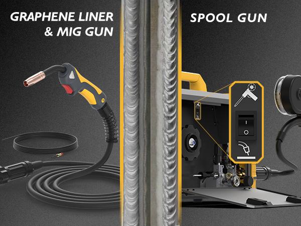 [fathersdaygift] TOOLIOM 200A Aluminum MIG Welder, 5-in-1 MIG/Flux MIG/Lift TIG/Stick/Spool Gun, 110/220V Dual Voltage Multifunctional Welding Machine