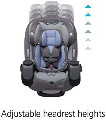 Safety1st Autoasiento Grow and Go 3 etapas, Harvest Moon, convertible, protección de impacto lateral, arnés de 5 puntos, tela lavable a máquina, apta para secadora con sistema latch y 2 portavasos.