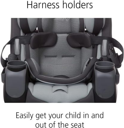 Safety1st Autoasiento Grow and Go 3 etapas, Harvest Moon, convertible, protección de impacto lateral, arnés de 5 puntos, tela lavable a máquina, apta para secadora con sistema latch y 2 portavasos.