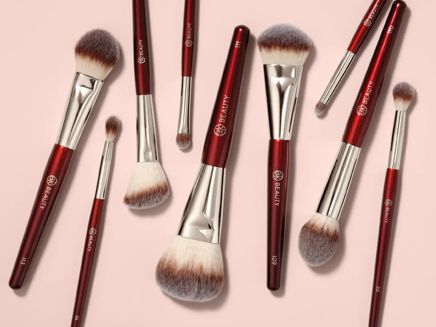 Juego de brochas de extensión BK Beauty Core Line (9 piezas) para precisión
