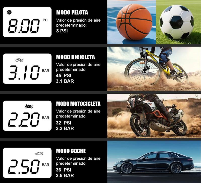 9000a Cargador Batería Carro Con Compresor Portátil Aire Arrancador Baterías De Carro Para Compresor Portátil Auto 12v Cargador De Baterías De Auto De Moto, Herramienta Moto Y Carro