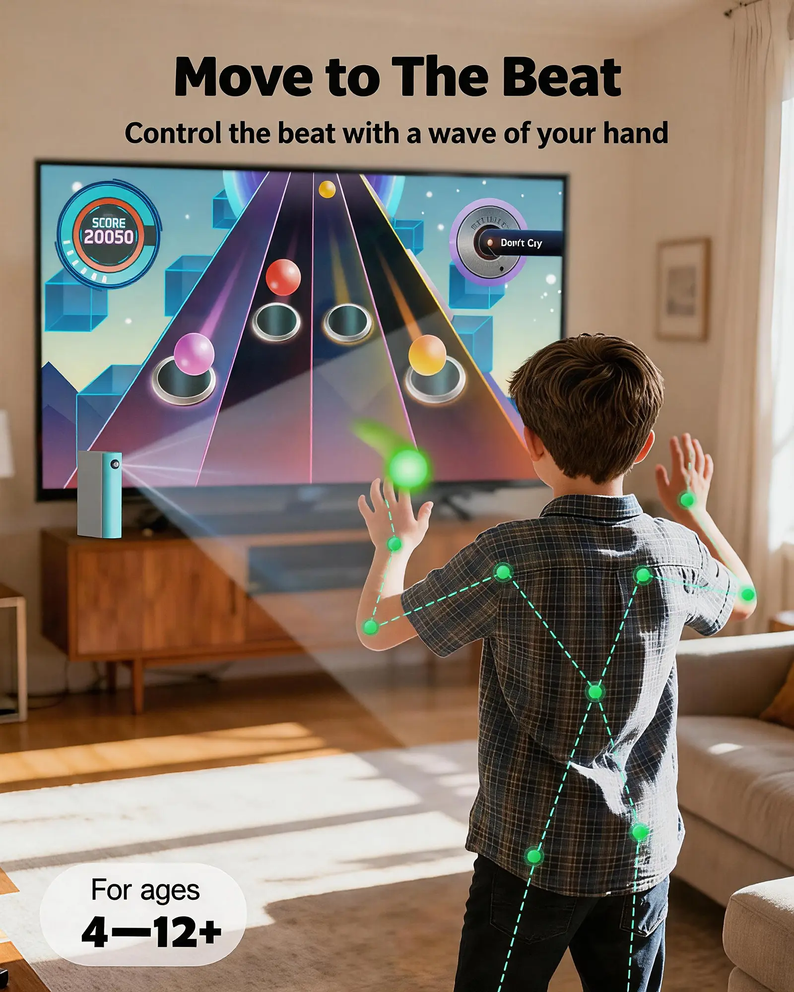 Consola de juegos de realidad aumentada (AR) para niños y actividades familiares en interiores | Edades de 3 a 12 años