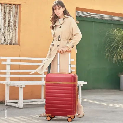Juego de equipaje de 3 piezas UKEIN: maleta de mano de 20 pulgadas y mochila - Rosa
