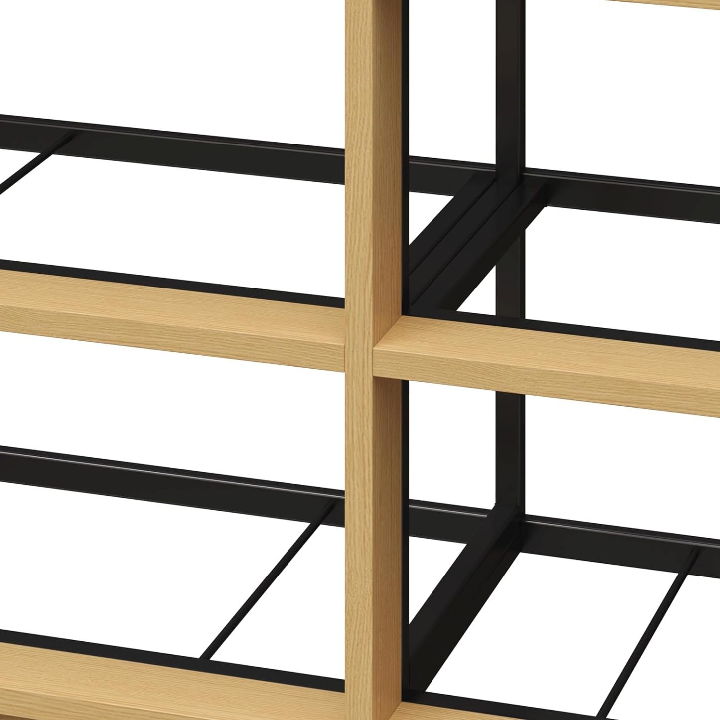 MU:4LIFE Cómoda Elegancia De 6 Cajones, Almacenamiento para Hogar Y Oficina, Organizador Cajonera De Estructura Madera y Cajones De Tela No Tejida y Cubiertas De MDF (Negro y Madera, 6 Cajones)