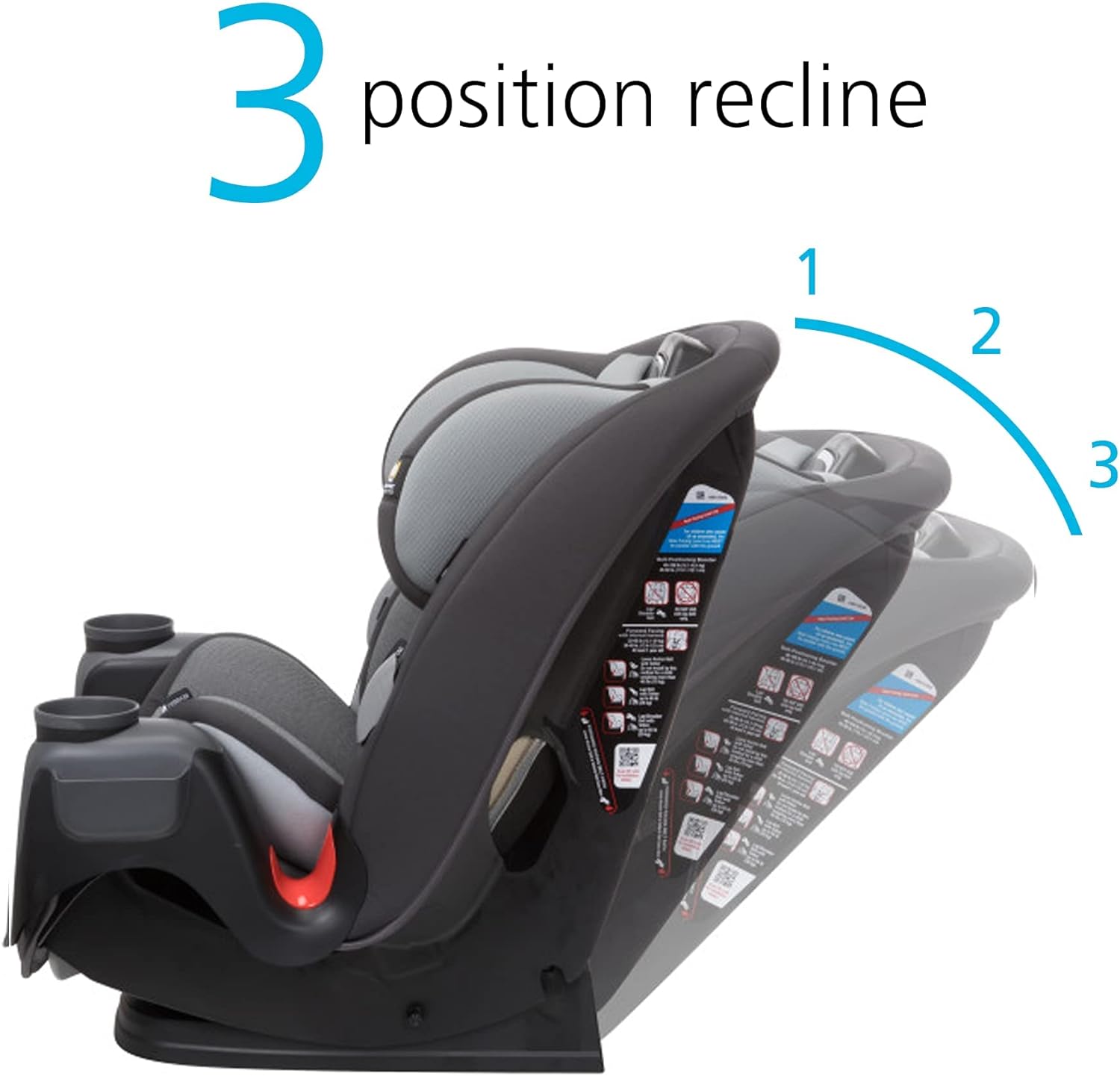 Safety1st Autoasiento Grow and Go 3 etapas, Harvest Moon, convertible, protección de impacto lateral, arnés de 5 puntos, tela lavable a máquina, apta para secadora con sistema latch y 2 portavasos.