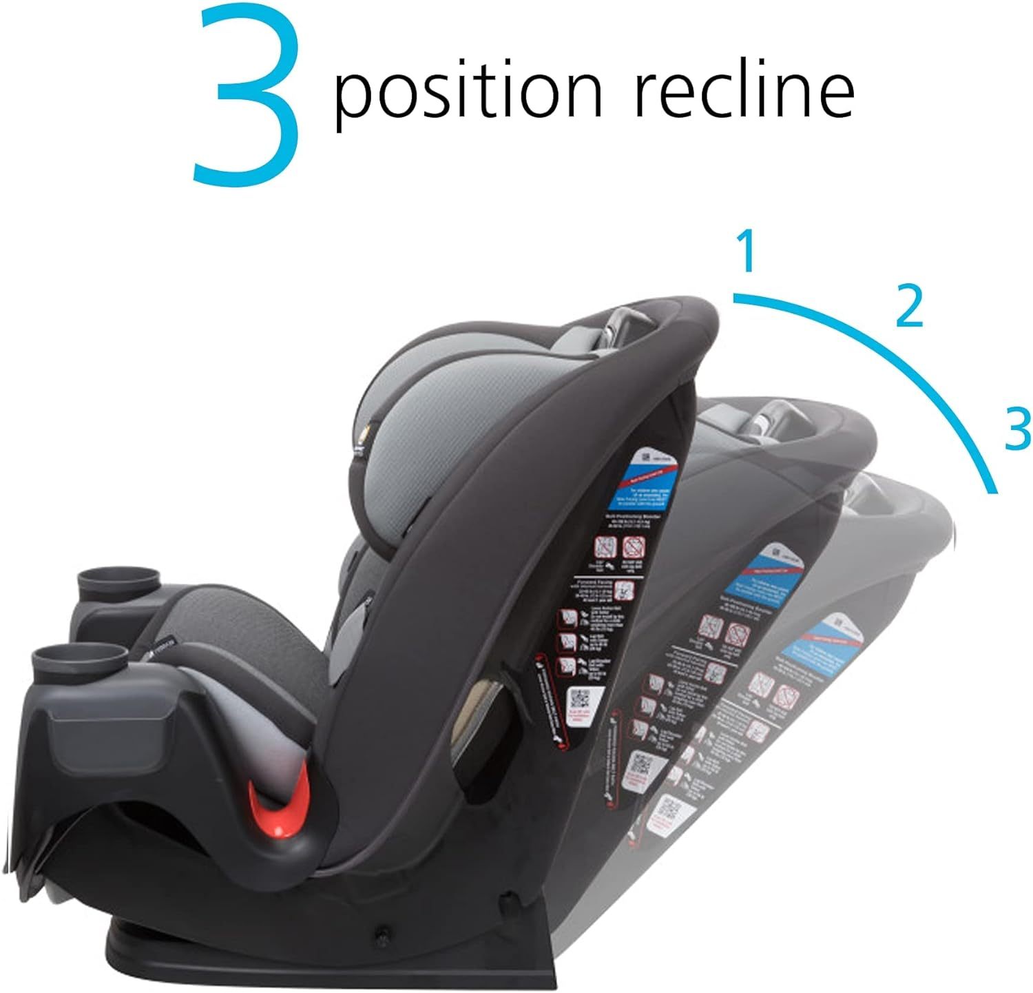 Safety1st Autoasiento Grow and Go 3 etapas, Harvest Moon, convertible, protección de impacto lateral, arnés de 5 puntos, tela lavable a máquina, apta para secadora con sistema latch y 2 portavasos.