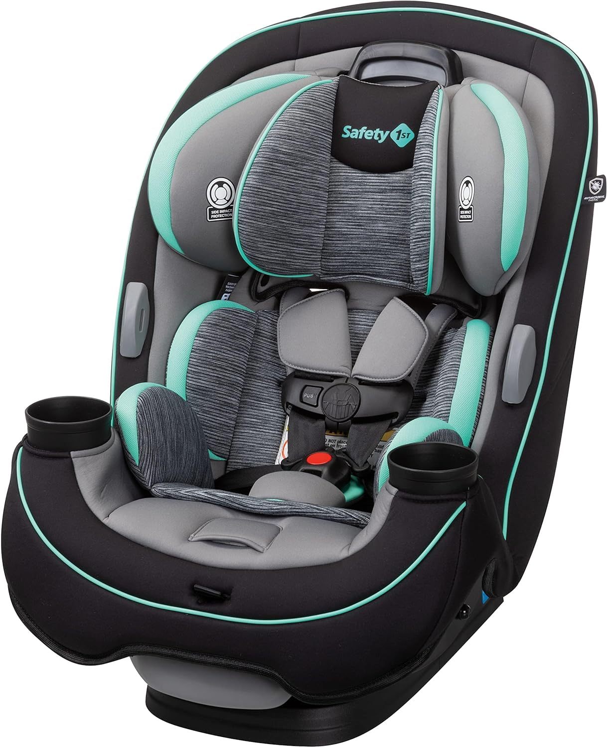Safety1st Autoasiento Grow and Go 3 etapas, Harvest Moon, convertible, protección de impacto lateral, arnés de 5 puntos, tela lavable a máquina, apta para secadora con sistema latch y 2 portavasos.
