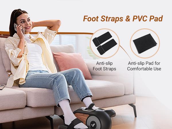 Merach Under Desk Elliptical Machine, Electric Seated Pedal Leg Exerciser for Seniors with Remote Control, 12-Speed Manual & Auto Modes, Anti-Slip Quiet Portable Design for Home Office Fitness Training Summervibes