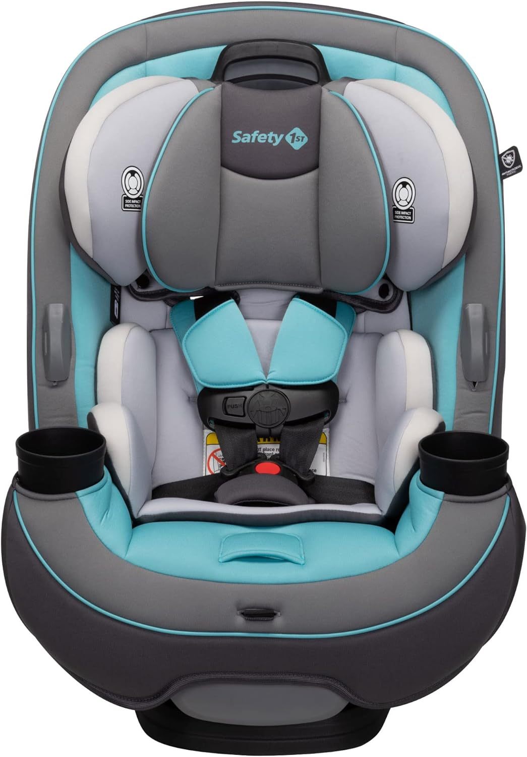 Safety1st Autoasiento Grow and Go 3 etapas, Harvest Moon, convertible, protección de impacto lateral, arnés de 5 puntos, tela lavable a máquina, apta para secadora con sistema latch y 2 portavasos.