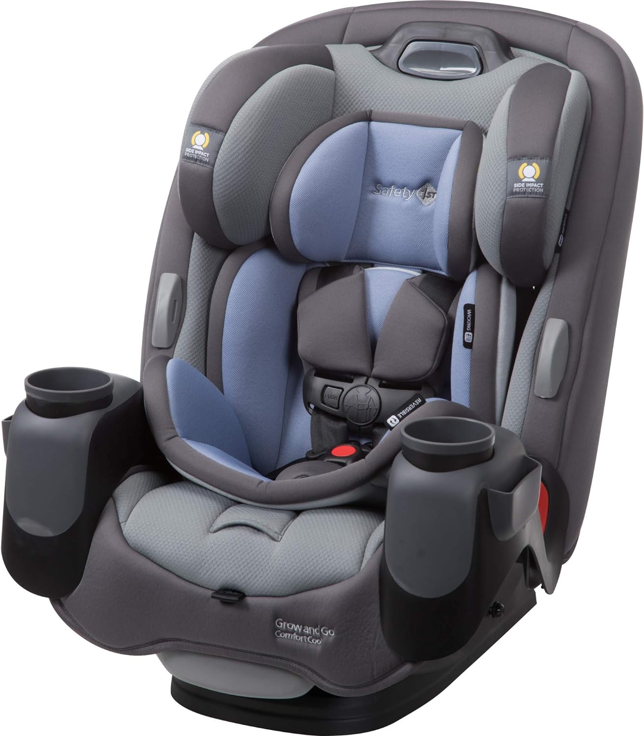 Safety1st Autoasiento Grow and Go 3 etapas, Harvest Moon, convertible, protección de impacto lateral, arnés de 5 puntos, tela lavable a máquina, apta para secadora con sistema latch y 2 portavasos.