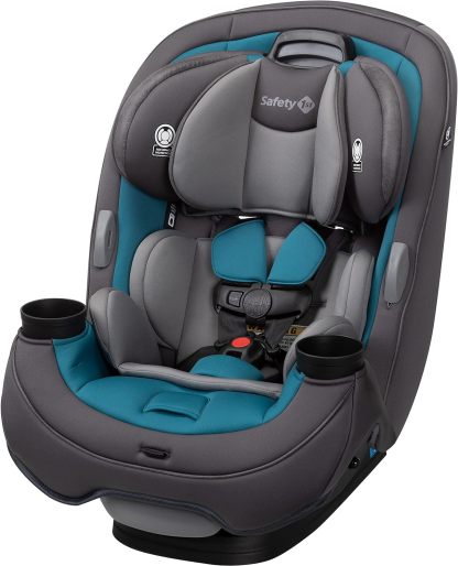Safety1st Autoasiento Grow and Go 3 etapas, Harvest Moon, convertible, protección de impacto lateral, arnés de 5 puntos, tela lavable a máquina, apta para secadora con sistema latch y 2 portavasos.
