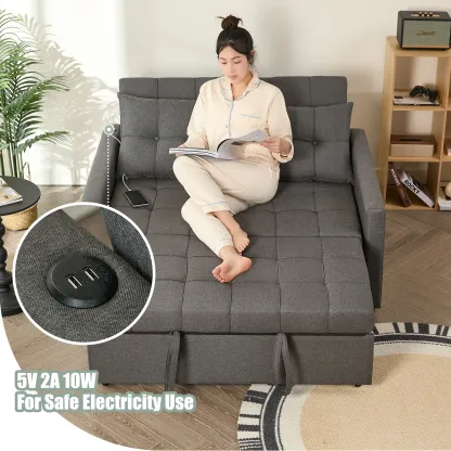 Sofá cama GOSUHI de 52" con cama extraíble 