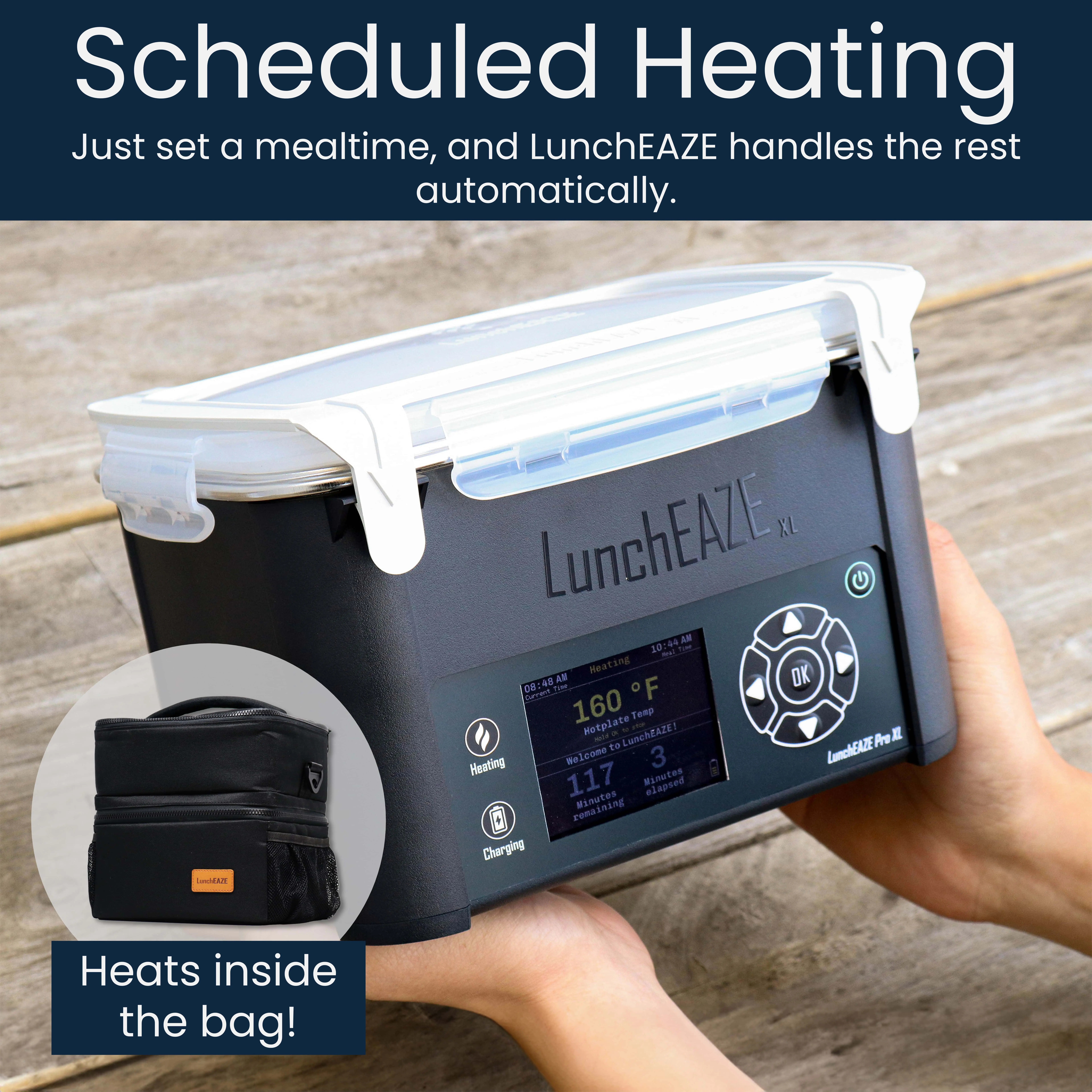 Lonchera térmica inalámbrica LunchEAZE XL – Capacidad de 6 tazas