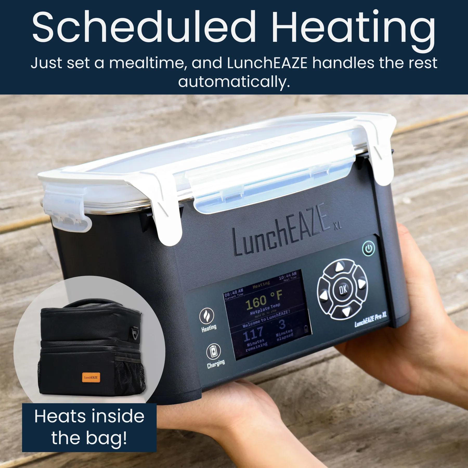 Lonchera térmica inalámbrica LunchEAZE XL – Capacidad de 6 tazas