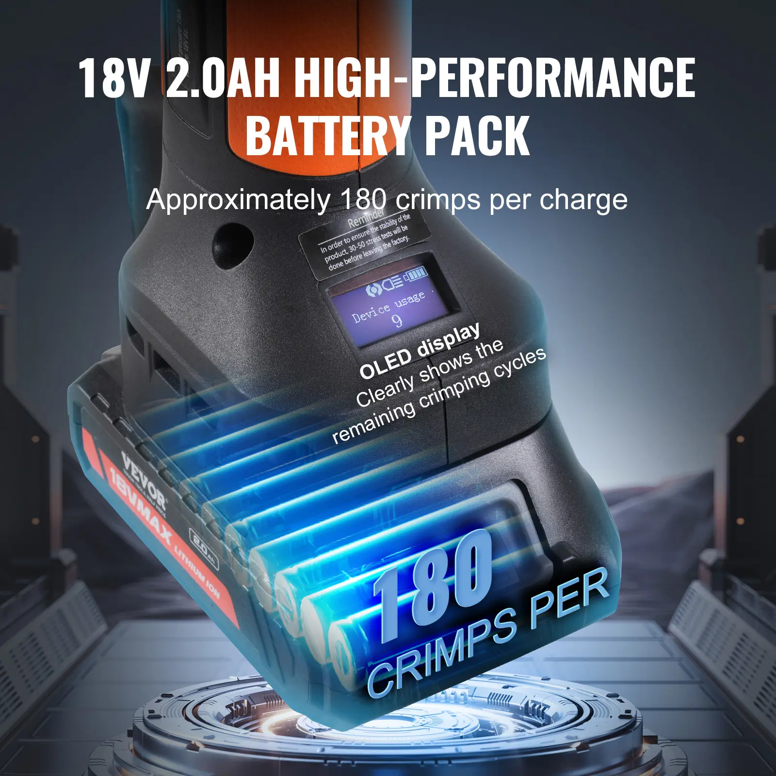 Herramienta VEVOR Mini ProPress de 18 V para tubos de cobre: rápida y duradera