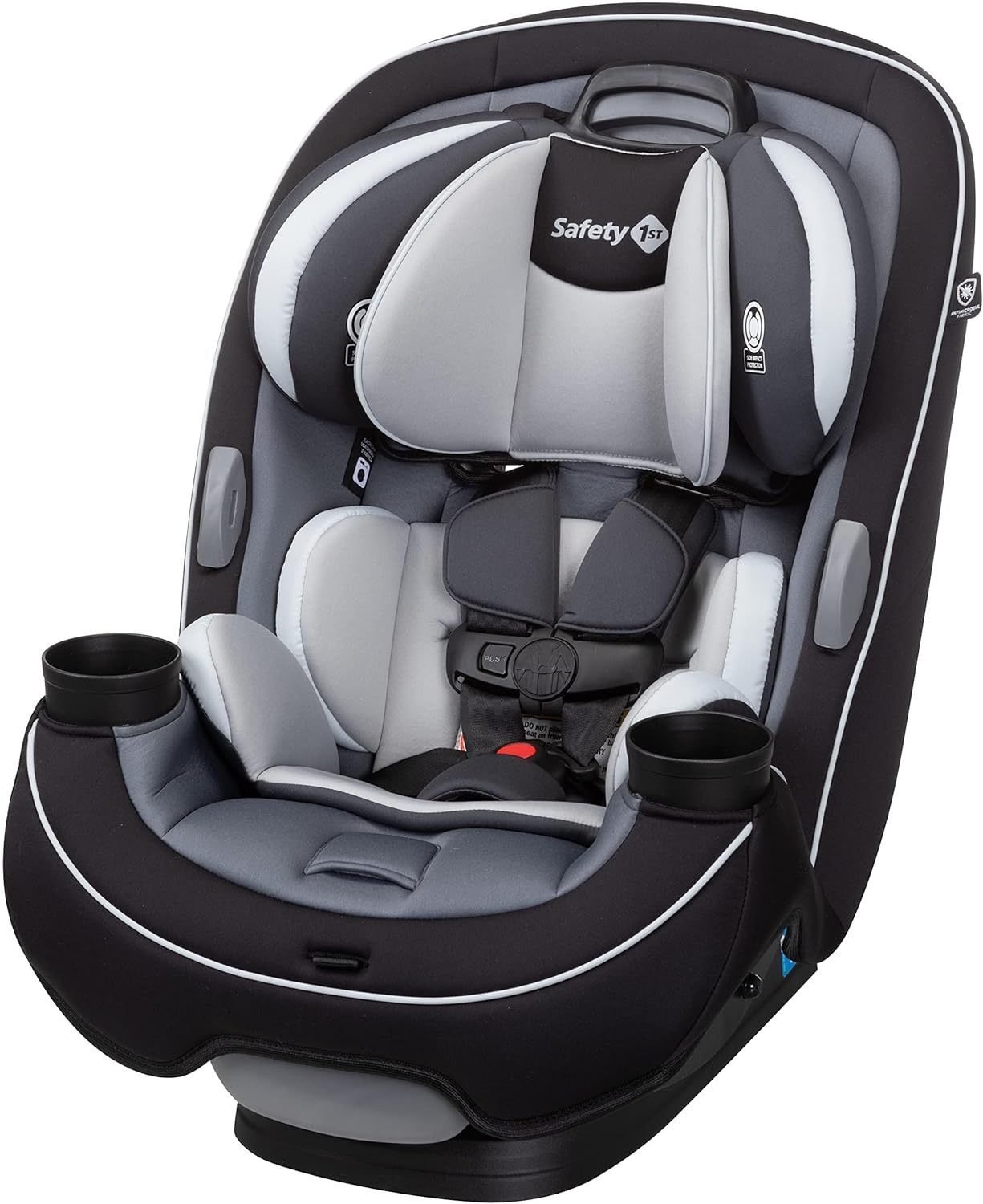 Safety1st Autoasiento Grow and Go 3 etapas, Harvest Moon, convertible, protección de impacto lateral, arnés de 5 puntos, tela lavable a máquina, apta para secadora con sistema latch y 2 portavasos.