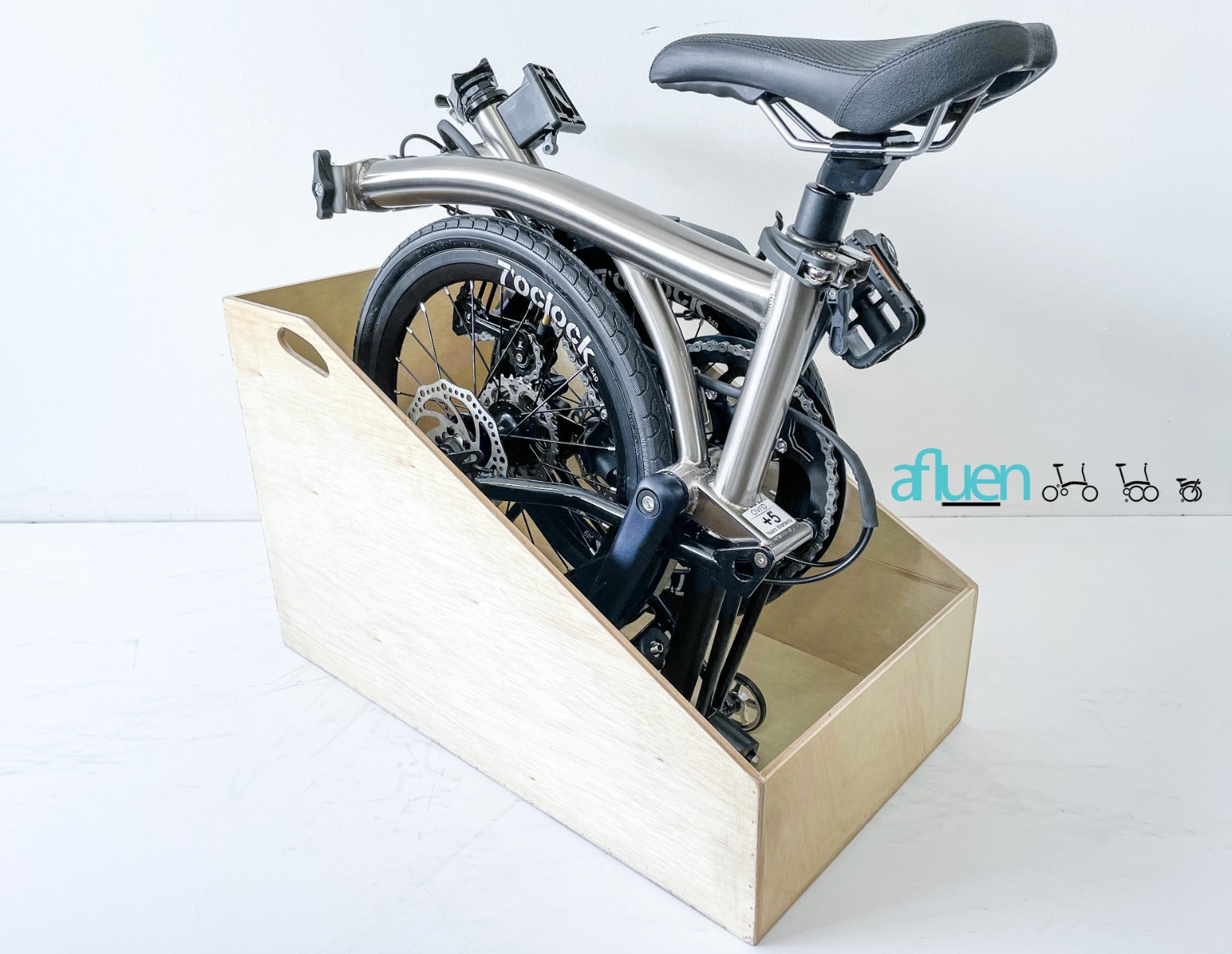Bicicleta plegable Avro Foldie – 16 pulgadas, 9 velocidades, freno de disco