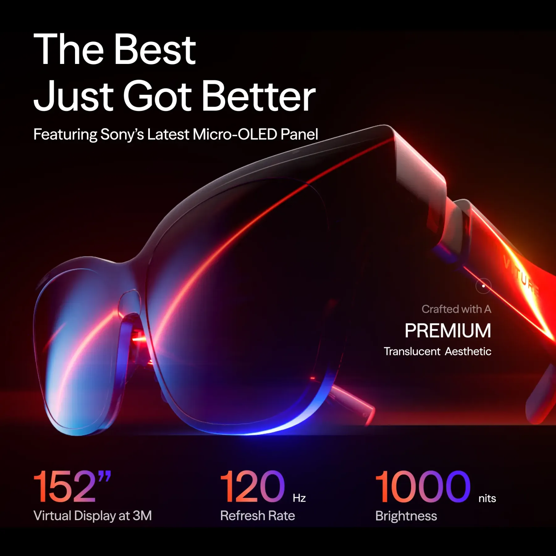 Lentes VITURE Luma Pro XR: pantalla de 1200p, envío gratis