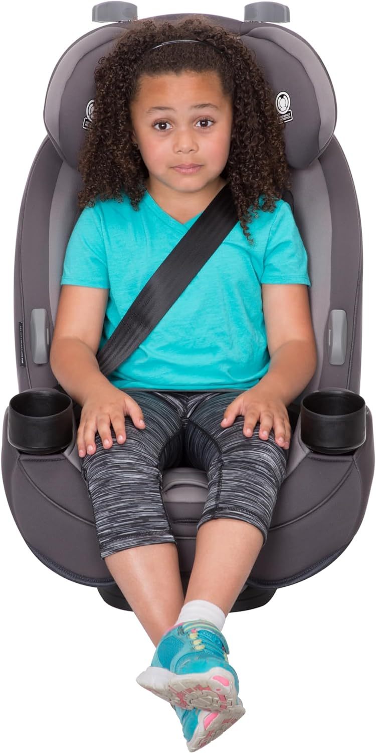 Safety1st Autoasiento Grow and Go 3 etapas, Harvest Moon, convertible, protección de impacto lateral, arnés de 5 puntos, tela lavable a máquina, apta para secadora con sistema latch y 2 portavasos.