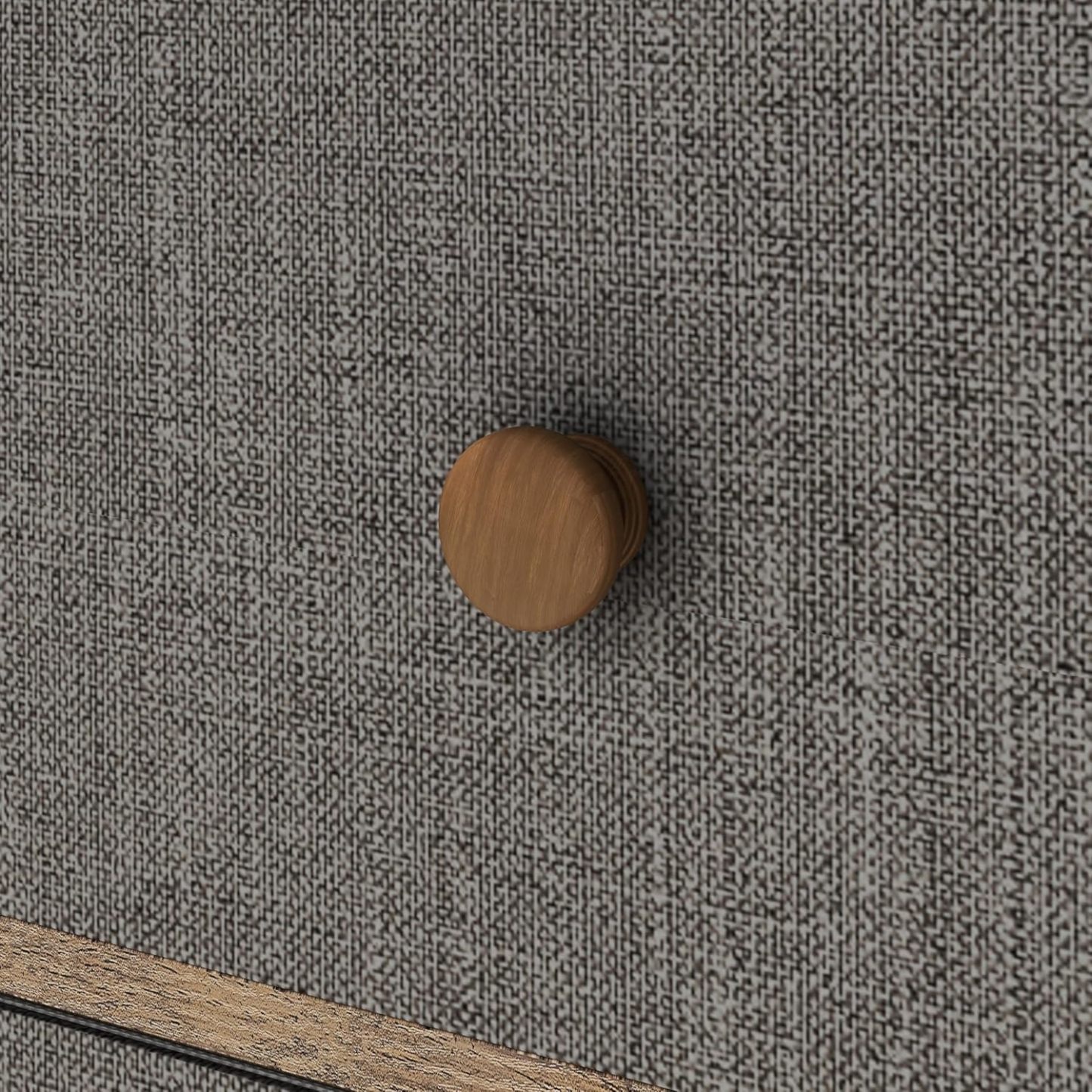 MU:4LIFE Cómoda Elegancia De 6 Cajones, Almacenamiento para Hogar Y Oficina, Organizador Cajonera De Estructura Madera y Cajones De Tela No Tejida y Cubiertas De MDF (Negro y Madera, 6 Cajones)