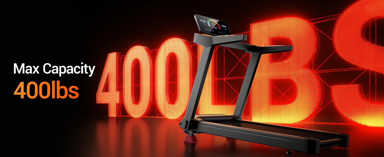 UMAY 20% Incline Treadmills for Home, Foldable Treadmill with Handles, 3.5HP Quiet Brushless Motor, 400LB Capacity & 8.7MPH Max Speed & Intuitive Large Touch Screen walking pad summerwins