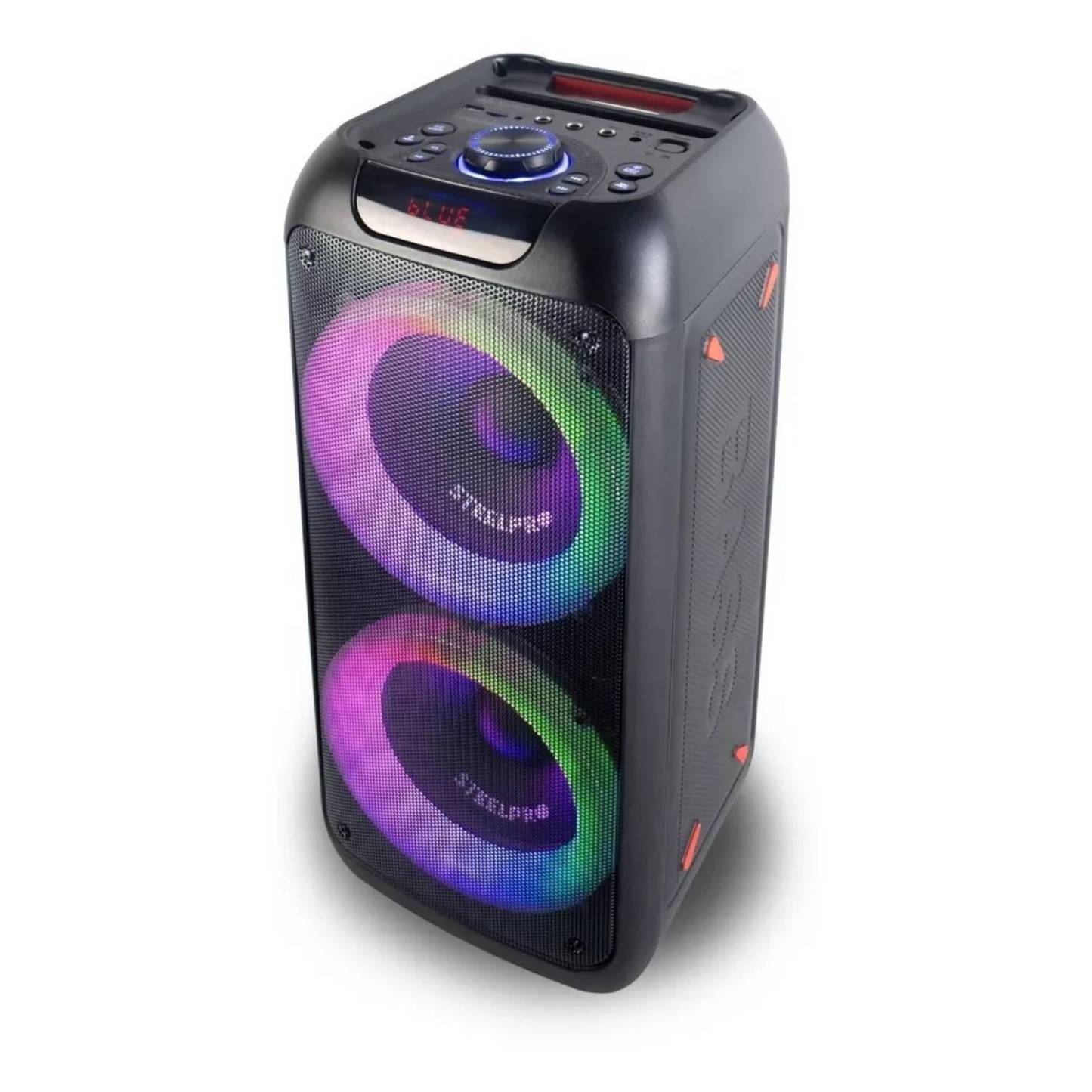 Bocina Portatil Bluetooth Steelpro Nebula Negro Suspension de Aire