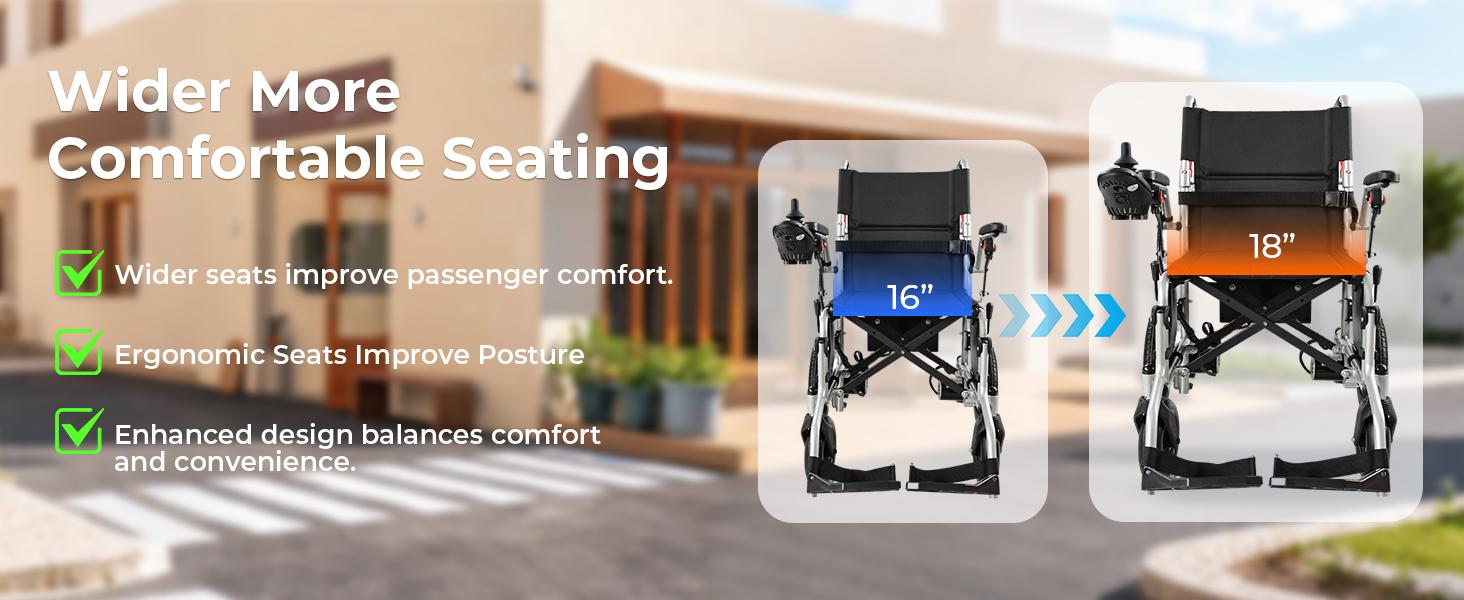 【Zygenair】 Electric Wheelchair for Adults Lightweight Foldable Power Wheelchair with 500W Dual Motors 15 Miles Range All Terrain Wheels 330 lbs Capacity Enhanced Safety Features Durable Shock Absorbing Posture Aid