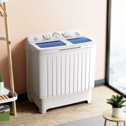 Lavadora de doble tina Costway - Capacidad de 9 kg (20 libras), diseño compacto