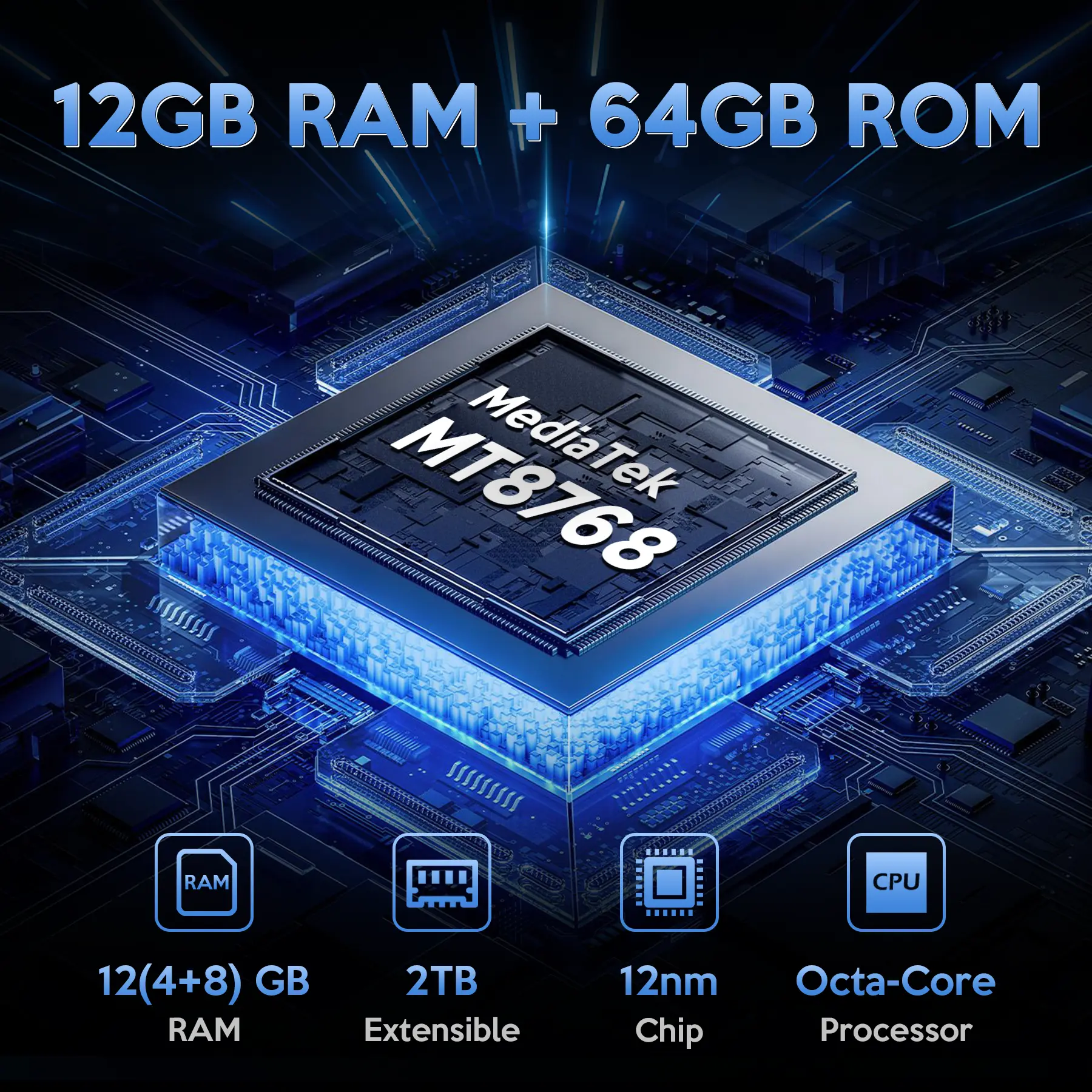 Teléfono ultrarresistente FOSSIBOT F105, 10300 mAh, IP68, Android 14