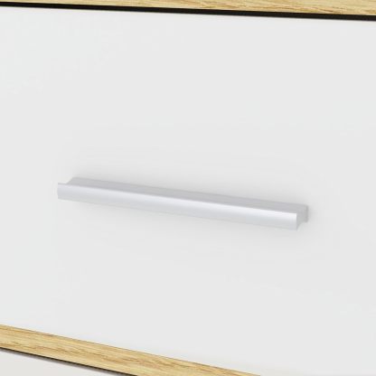 MU:4LIFE Cómoda Elegancia De 6 Cajones, Almacenamiento para Hogar Y Oficina, Organizador Cajonera De Estructura Madera y Cajones De Tela No Tejida y Cubiertas De MDF (Negro y Madera, 6 Cajones)