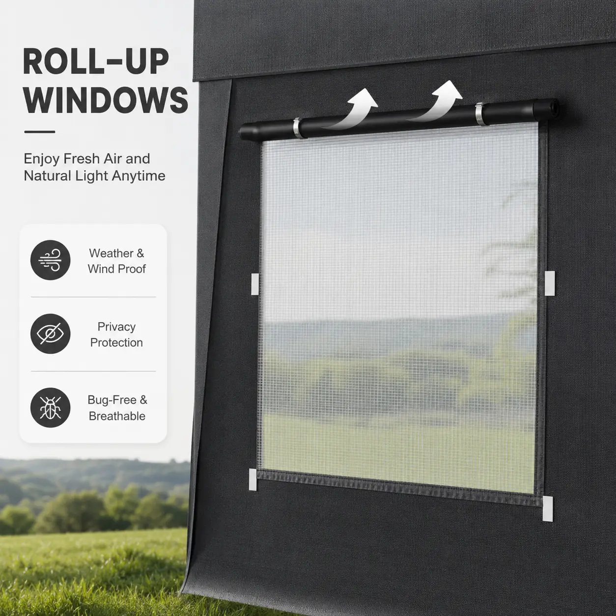 Toldo portátil para coche Walsunny de 3x6 metros (10x20 pies) de alta resistencia para garaje.
