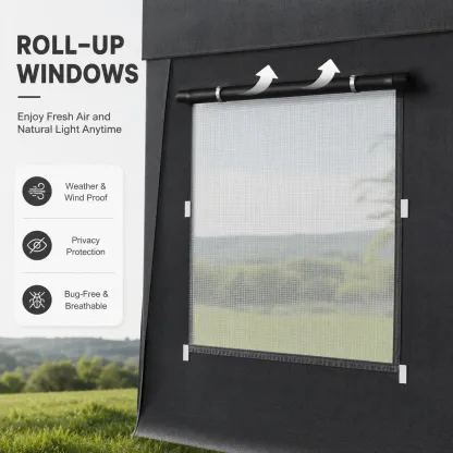 Toldo portátil para coche Walsunny de 3x6 metros (10x20 pies) de alta resistencia para garaje.