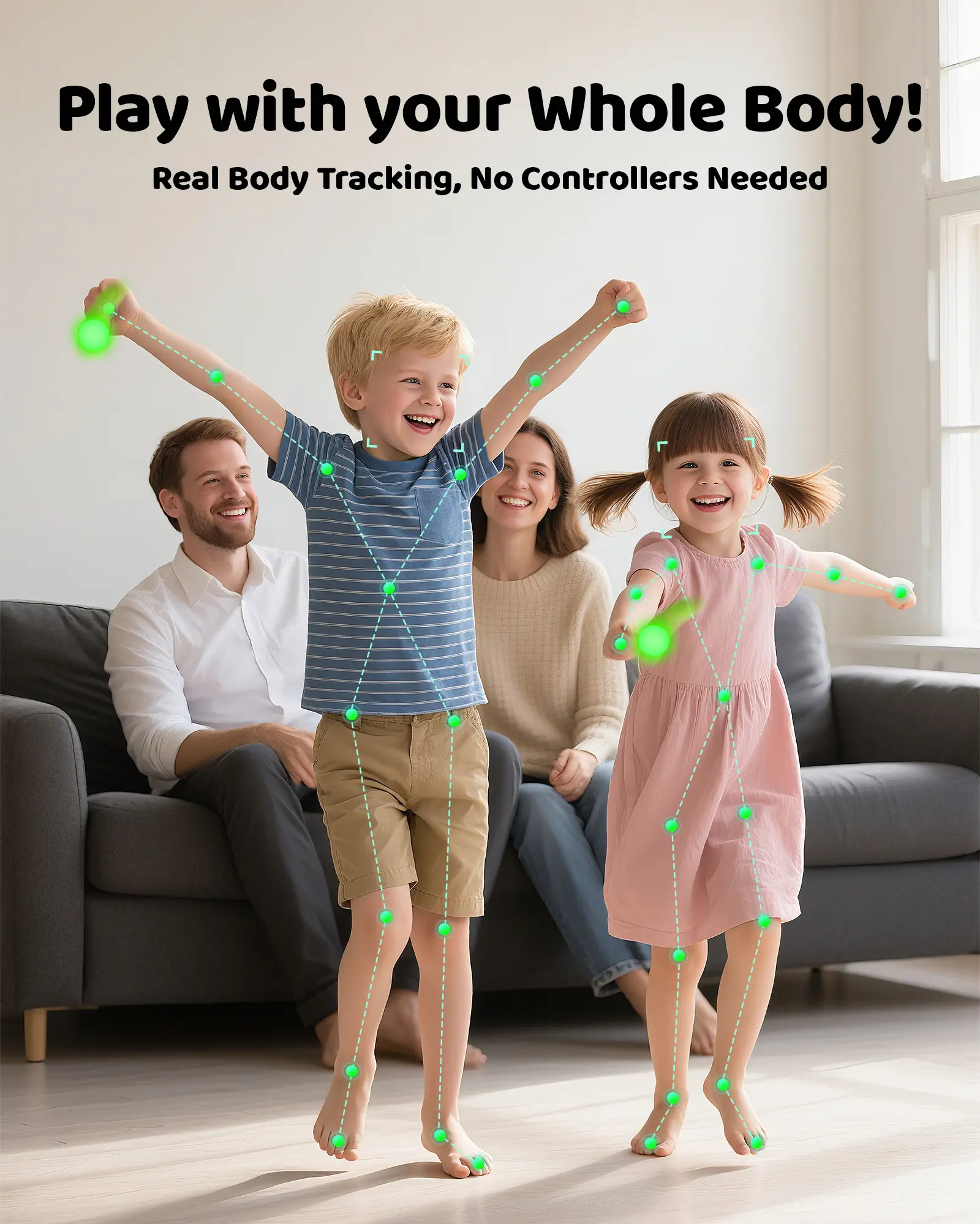 Consola de juegos de realidad aumentada (AR) para niños y actividades familiares en interiores | Edades de 3 a 12 años