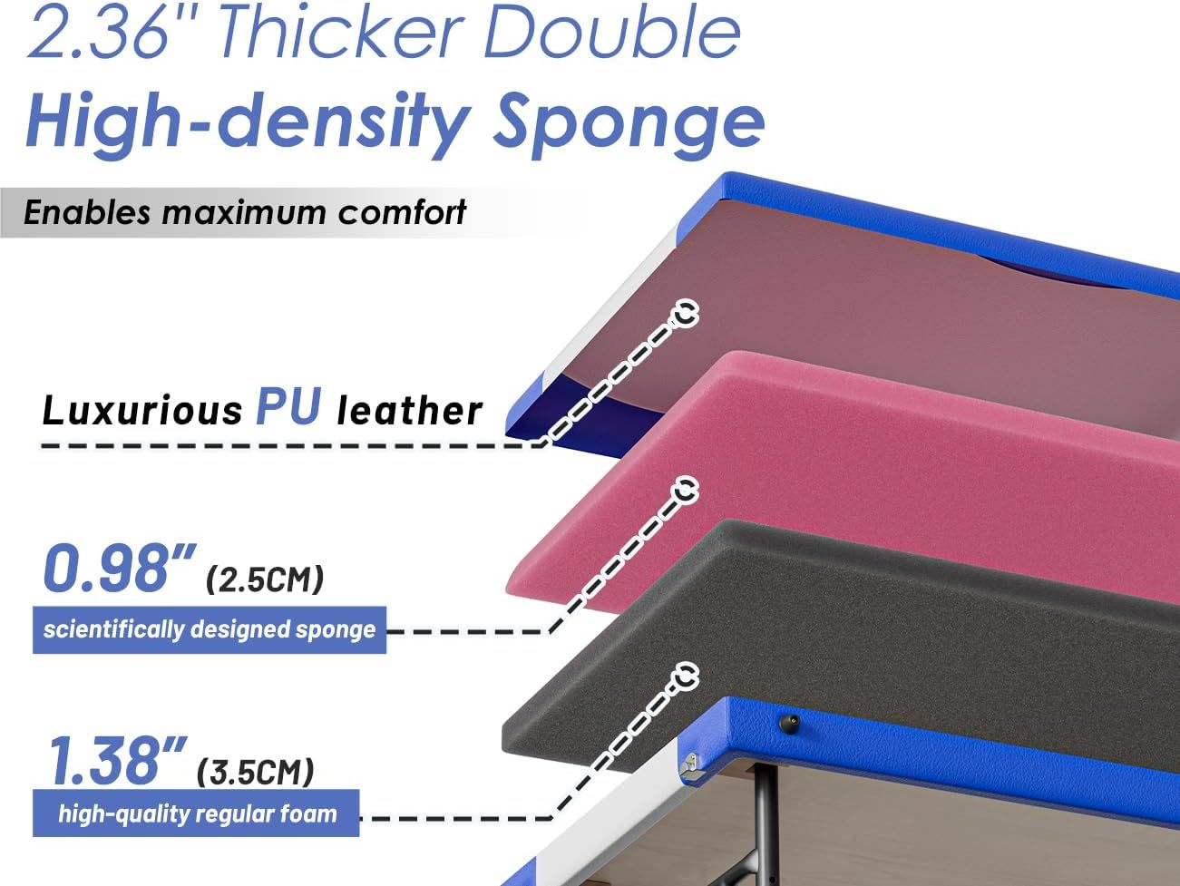 CLORIS - Mesa de masaje profesional de 84 pulgadas, portátil, de aluminio reforzado, con capacidad para hasta 1000 libras, 2 plegables, ligeras, para spa, salón, tatuaje, cama de masaje, altura