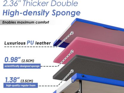 CLORIS - Mesa de masaje profesional de 84 pulgadas, portátil, de aluminio reforzado, con capacidad para hasta 1000 libras, 2 plegables, ligeras, para spa, salón, tatuaje, cama de masaje, altura