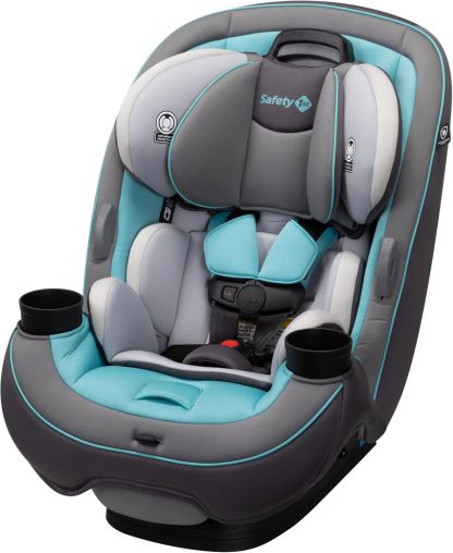 Safety1st Autoasiento Grow and Go 3 etapas, Harvest Moon, convertible, protección de impacto lateral, arnés de 5 puntos, tela lavable a máquina, apta para secadora con sistema latch y 2 portavasos.