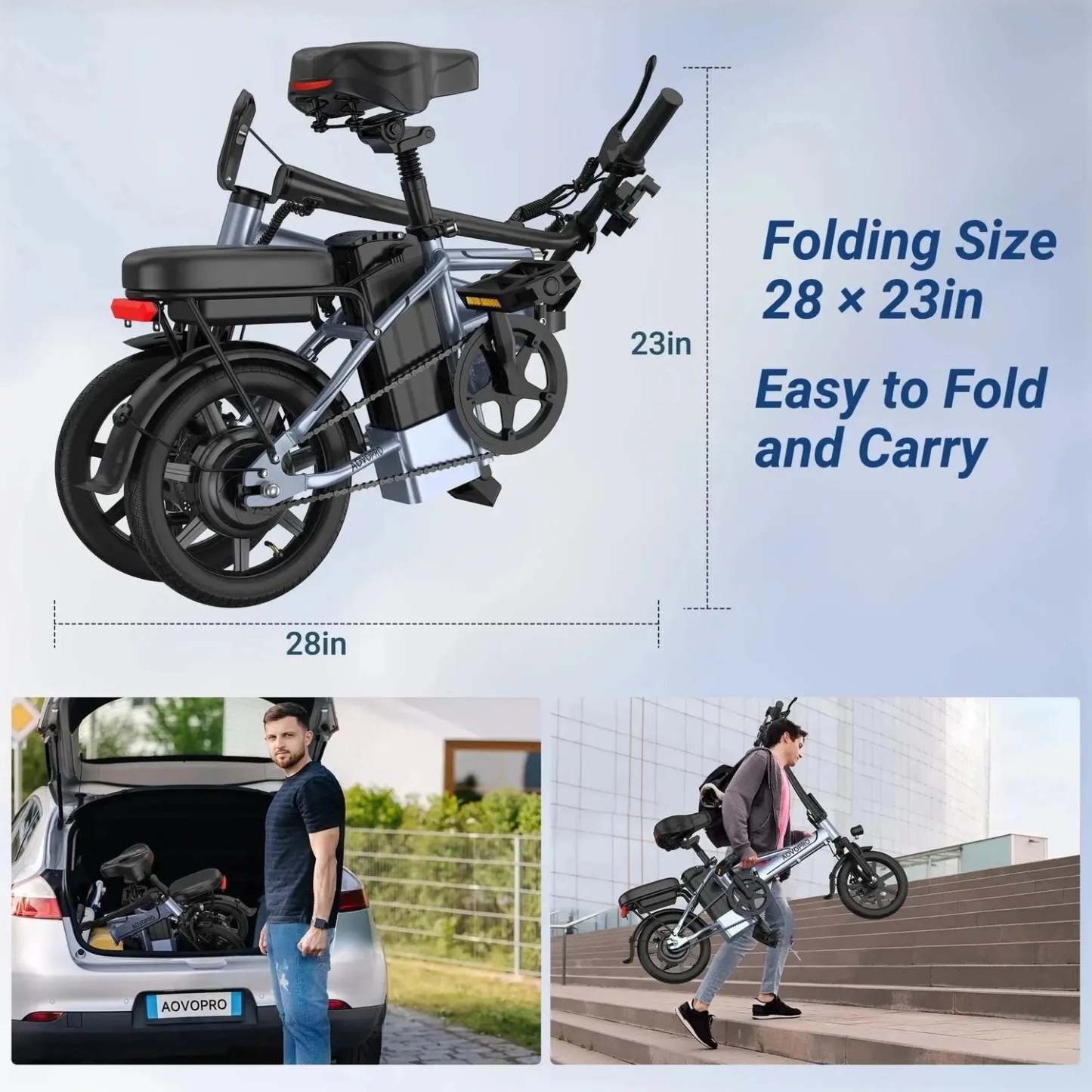 Bicicleta eléctrica AOVOPRO EB60