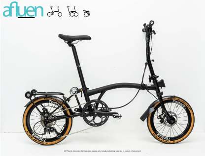 Bicicleta plegable Avro Foldie – 16 pulgadas, 9 velocidades, freno de disco