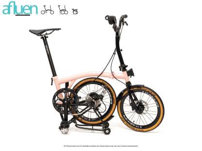 Bicicleta plegable Avro Foldie – 16 pulgadas, 9 velocidades, freno de disco