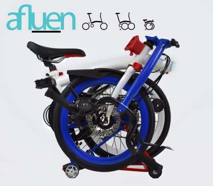 Bicicleta plegable Avro Foldie – 16 pulgadas, 9 velocidades, freno de disco